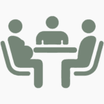 Private in-person or virtual class icon