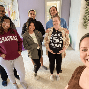 Denise Curtis working with families